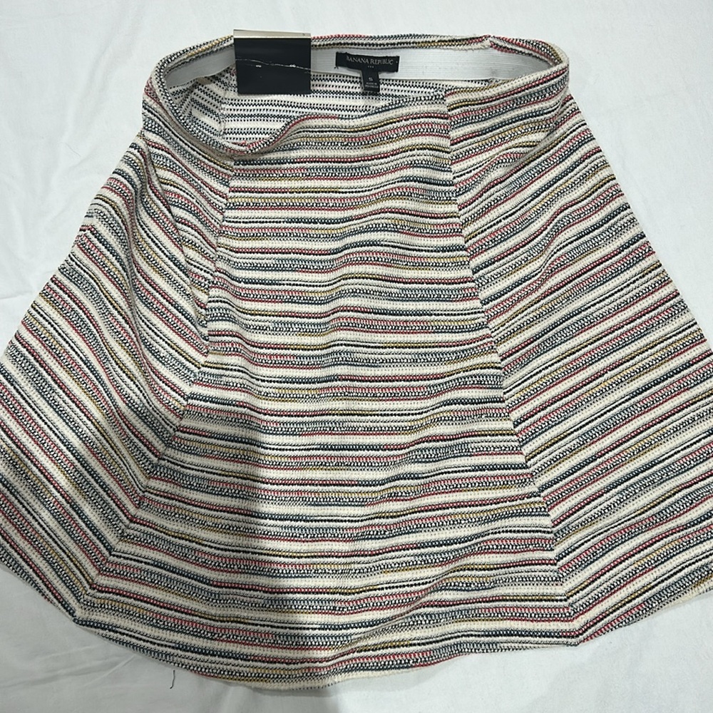 Banana Republic Striped Knit A-Line Skirt